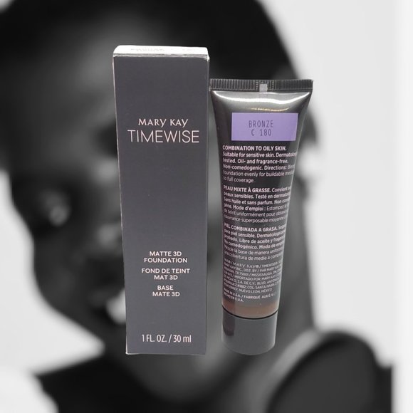 Bronze C 180 (Cool) Matte 3D Foundation - Combo-to-Oily Skin TimeWise…Mary Kay - Picture 2 of 5